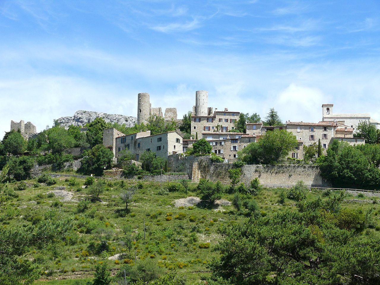 Ruines du château féodal de Bargème